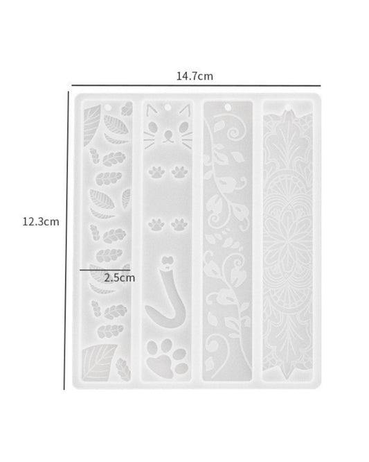 Rectangle Bookmark Pattern Mould Design 2