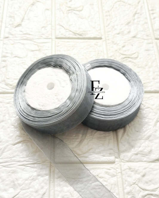 Organza Ribbon - Silver