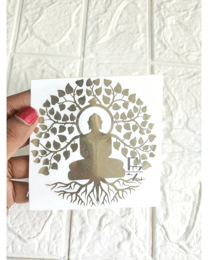 Buddha Metal Sticker