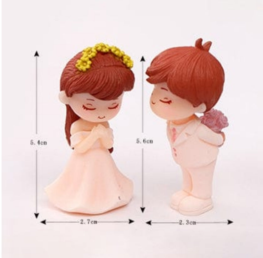 Cute Wedding Couple Miniature