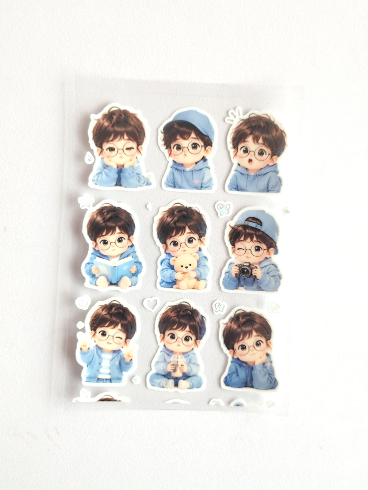Cute Boy UV DTF Stickers - D93