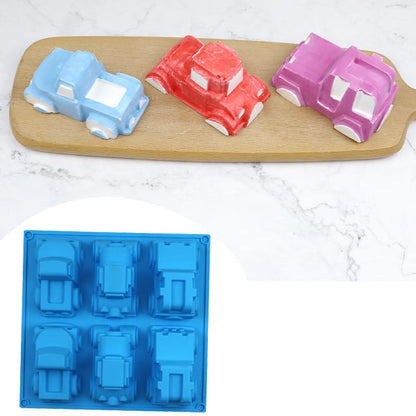 6 Cavity Vechiles Mould for DIY concrete art, Resin, Soap & Candle Making