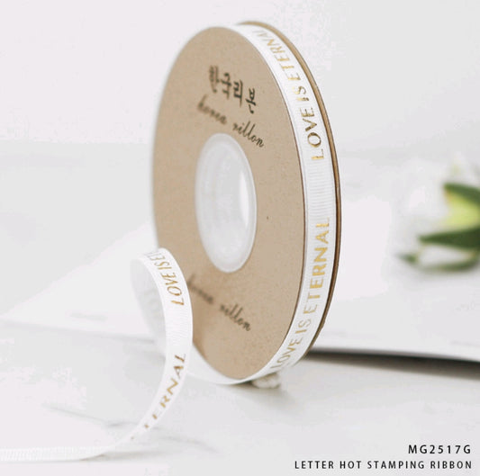 Love is Eternal White Ribbon