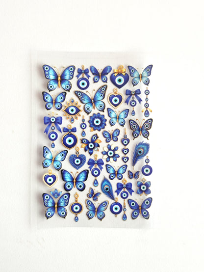Butterfly Evil Eye UV DTF Stickers - D71