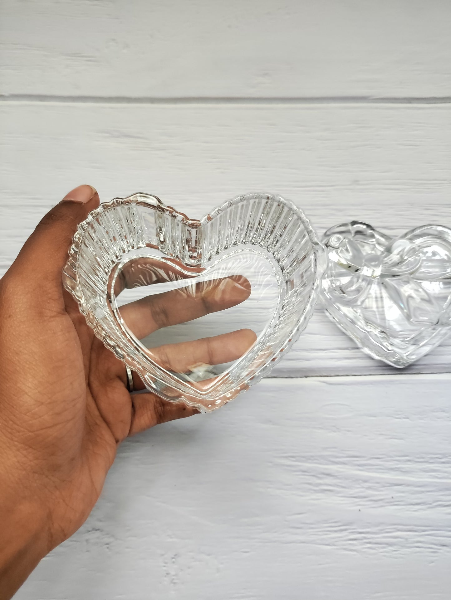 Heart Glass Jar for Candle Making