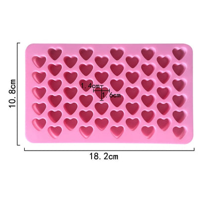 55 Cavity Small Heart Candle Mould