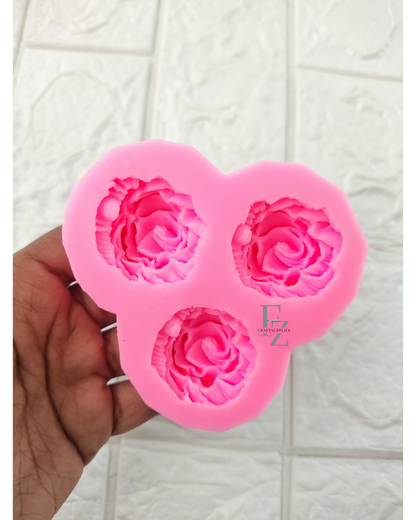 3 Cavity Flower Mould
