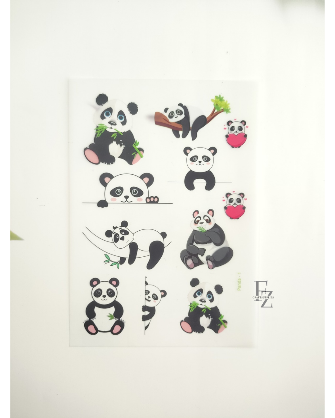 Panda Insert Sheet A5 - D57
