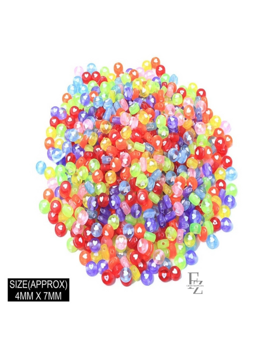 Heart Colorful Beads - 20g