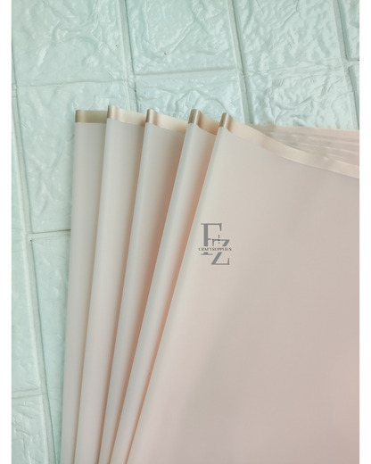 Light Pink Bouquet Wrapping Sheet - 5 Sheets