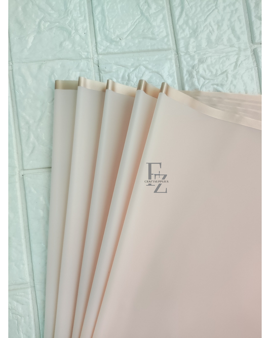 Light Pink Bouquet Wrapping Sheet - 5 Sheets