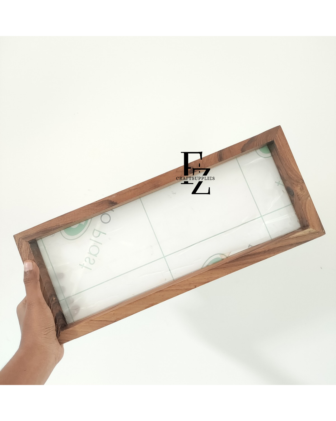 Teakwood Rectangle Floating Frame