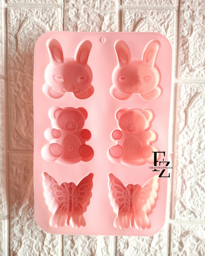Butterfly Teddy Concrete/ Soap Mould