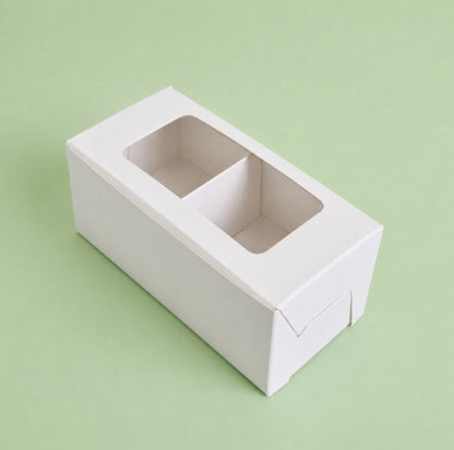 2 Cavity Laddu, Modak & Small Bubble Candle Packing Box - Pack of 10