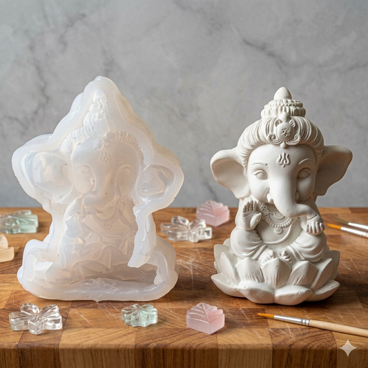 Ganesh with Lotus Mould