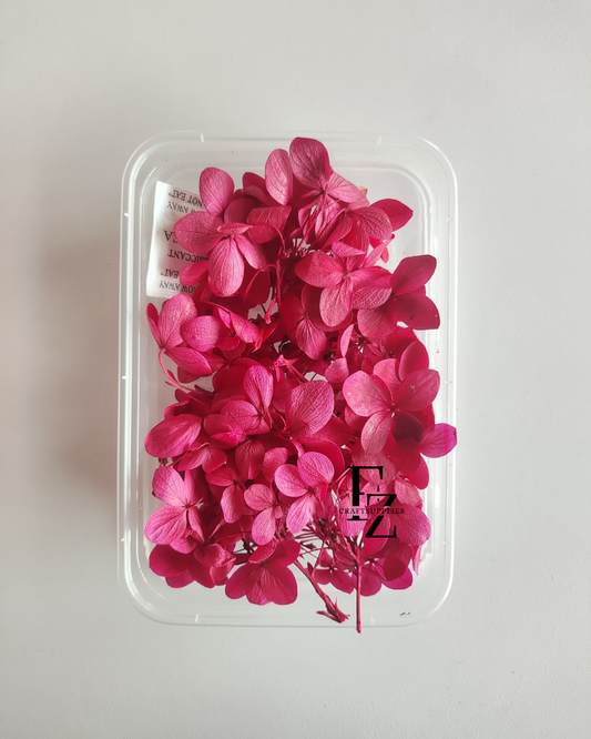 Hydrangea Dry Flower Box D51 - Magenta
