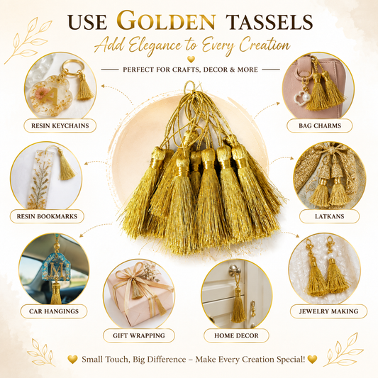 Tassels Gold - 1 Pack (12 Pieces)