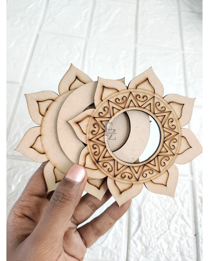 Designer Flower Mdf Tea light Holder