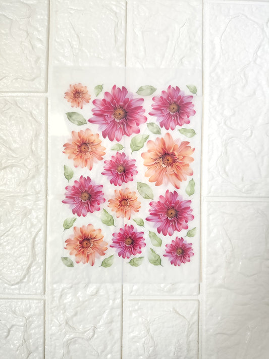 Floral Insert Sheet A5 - D33