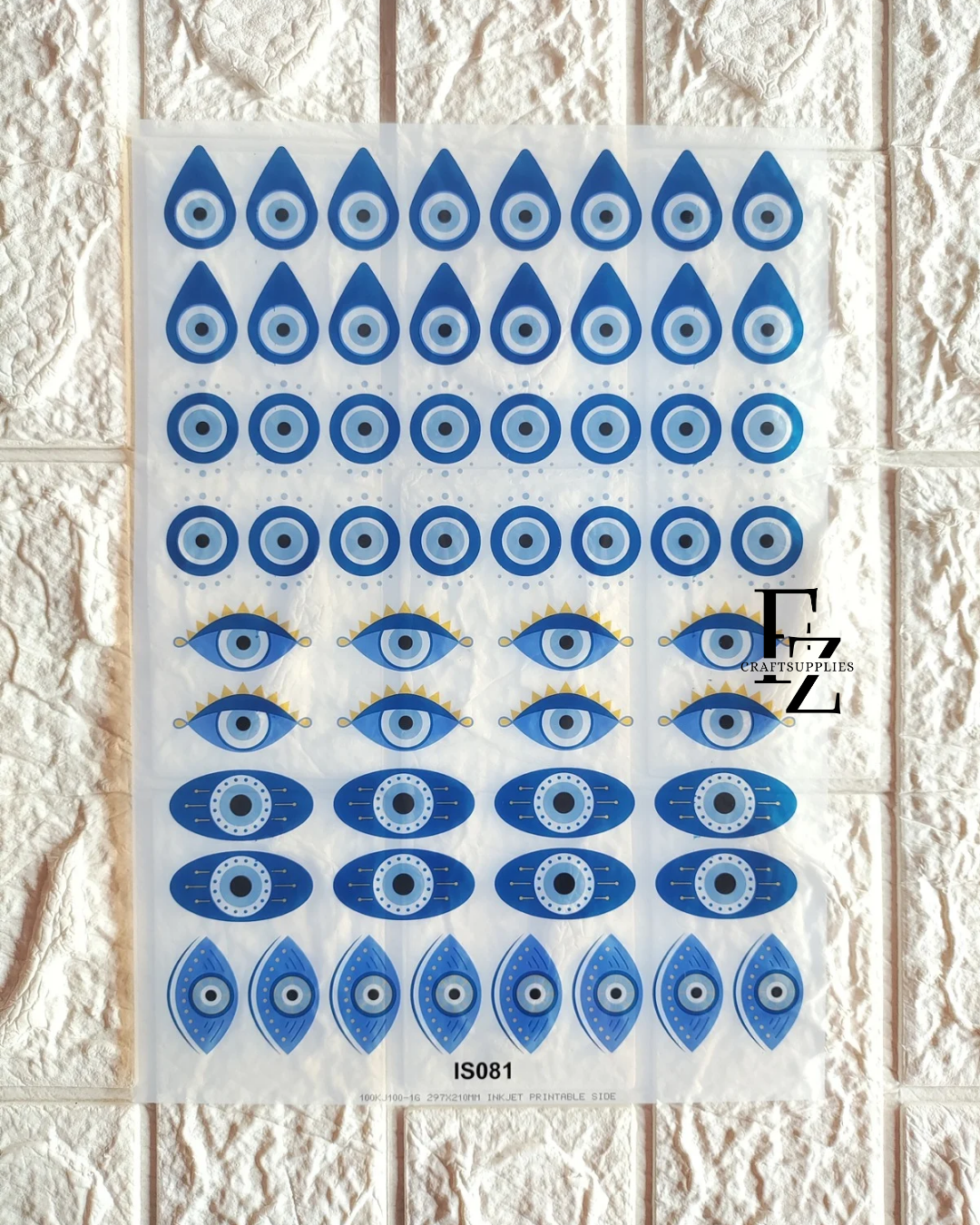 Evil Eye Insert Sheet - A4