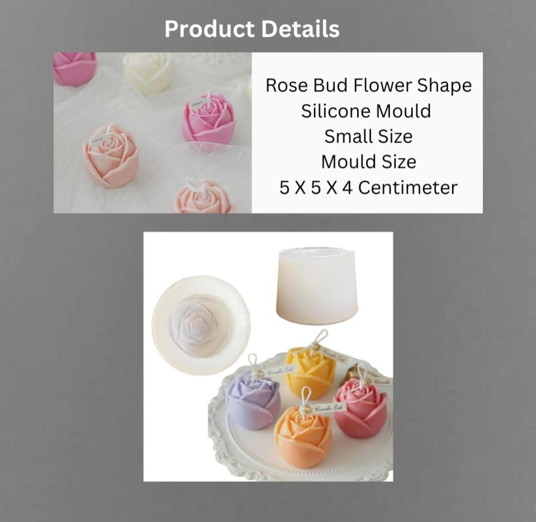 Small Rose Bud Candle Mould