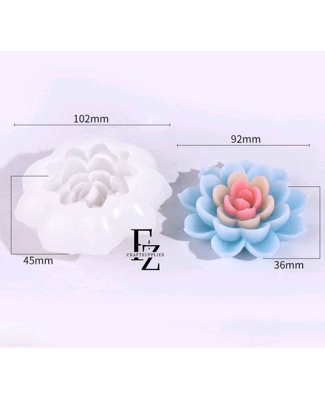 Layer Flower Candle Mould