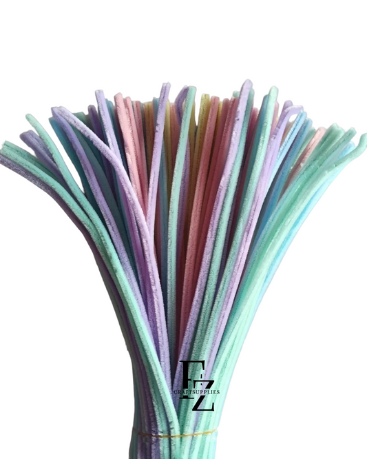 Pipe Cleaner 8MM - Pastel Multi color