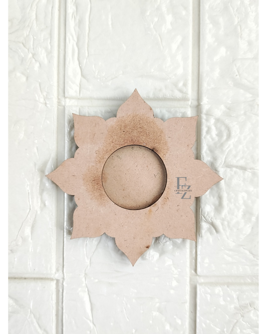 Flower Mdf Tea Light Holder