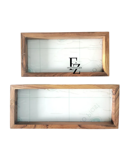 Teakwood Rectangle Floating Frame