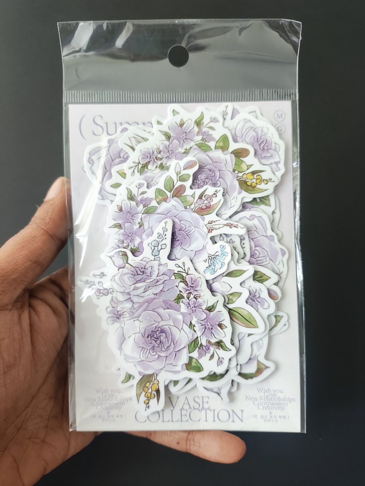 Lavender Flower Paper Cutouts - 20 Pieces