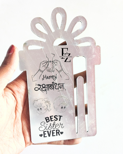 Rakshabandhan Silver Acrylic Mdf Envelope