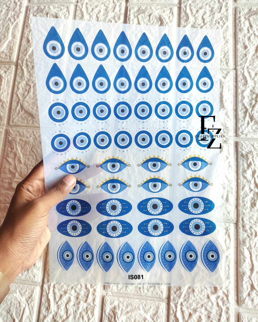 Evil Eye Insert Sheet - A4