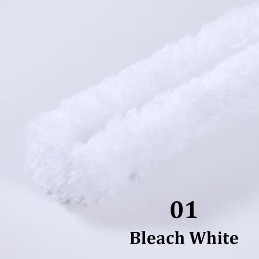 Coral Fleece Pipe Cleaner - Bleach White 1 Mtr