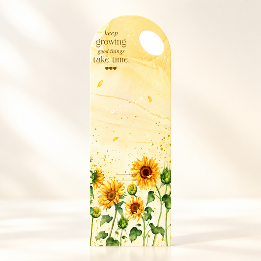 Sunflower Floral Bouquet Flower Card - 5 pieces pack