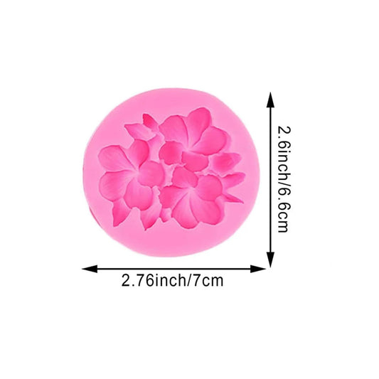 3 Flower Candle Mould