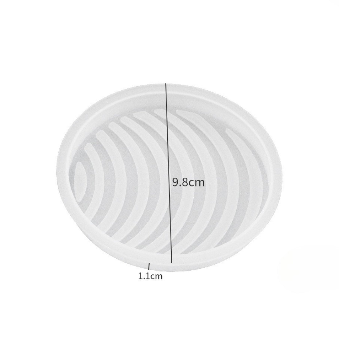Round Striped Coaster Mould