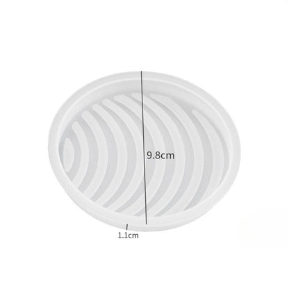 Round Striped Coaster Mould