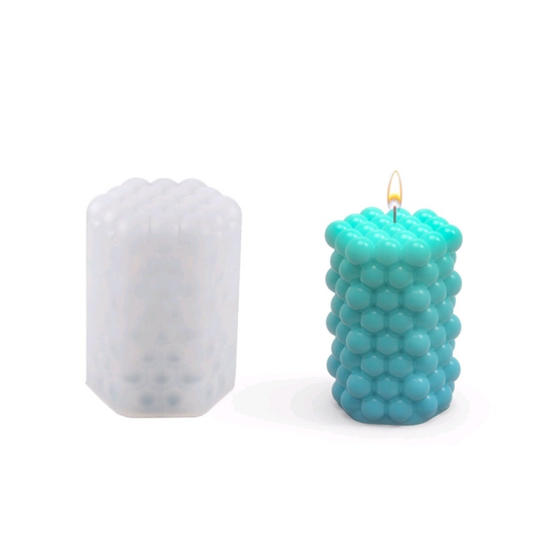 Hexagon Bubble Candle Mould