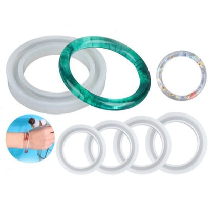 Thin Bangle Mould - 4 pcs