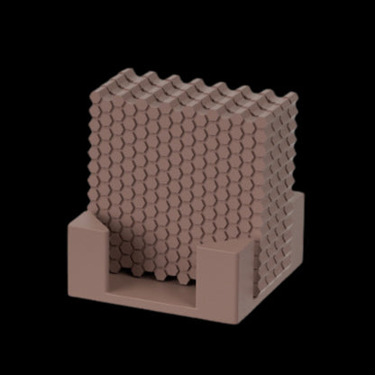 Square Honeycomb Texture Coaster Mould