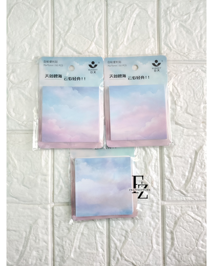 Rainbow Cloud Sticky Notes - Pack of 3