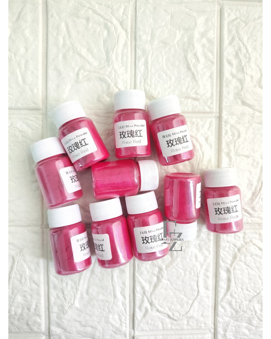 Mica Powder 10g - Rose Red
