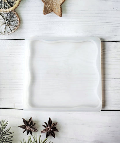 Zig zag Square Coaster Mould