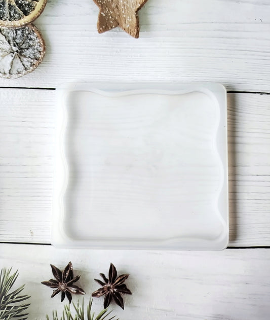 Zig zag Square Coaster Mould