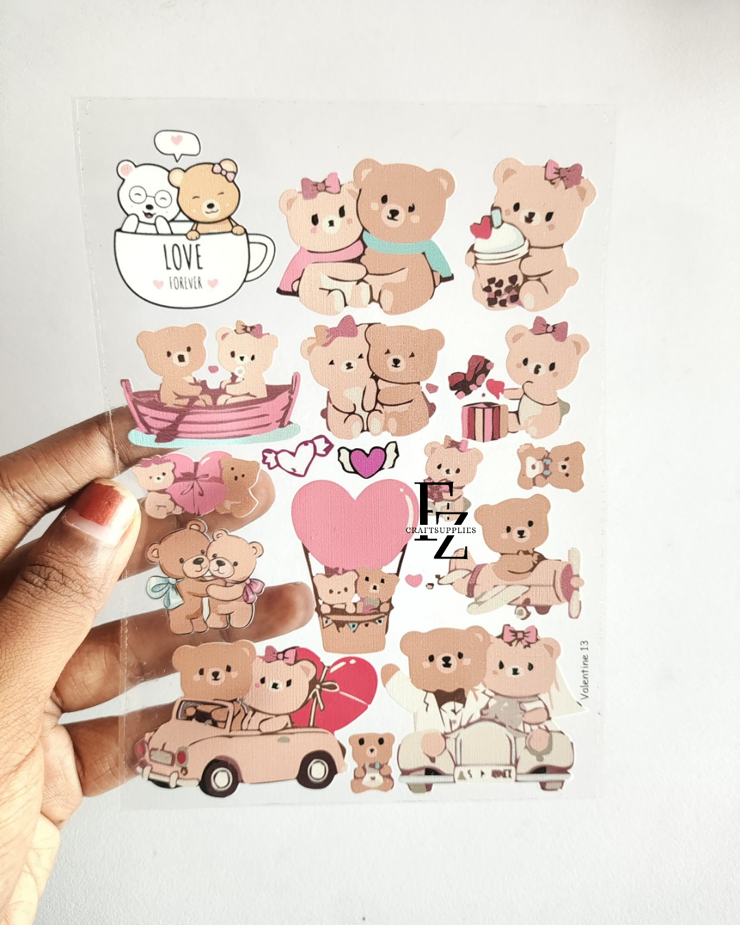 UV DTF Stickers Valentine's Theme - D64