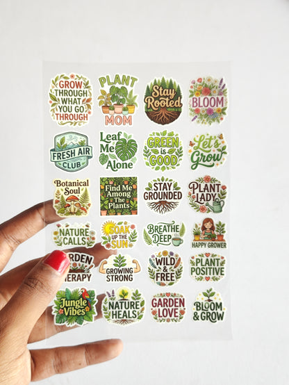 Natura Love UV DTF Stickers - D75