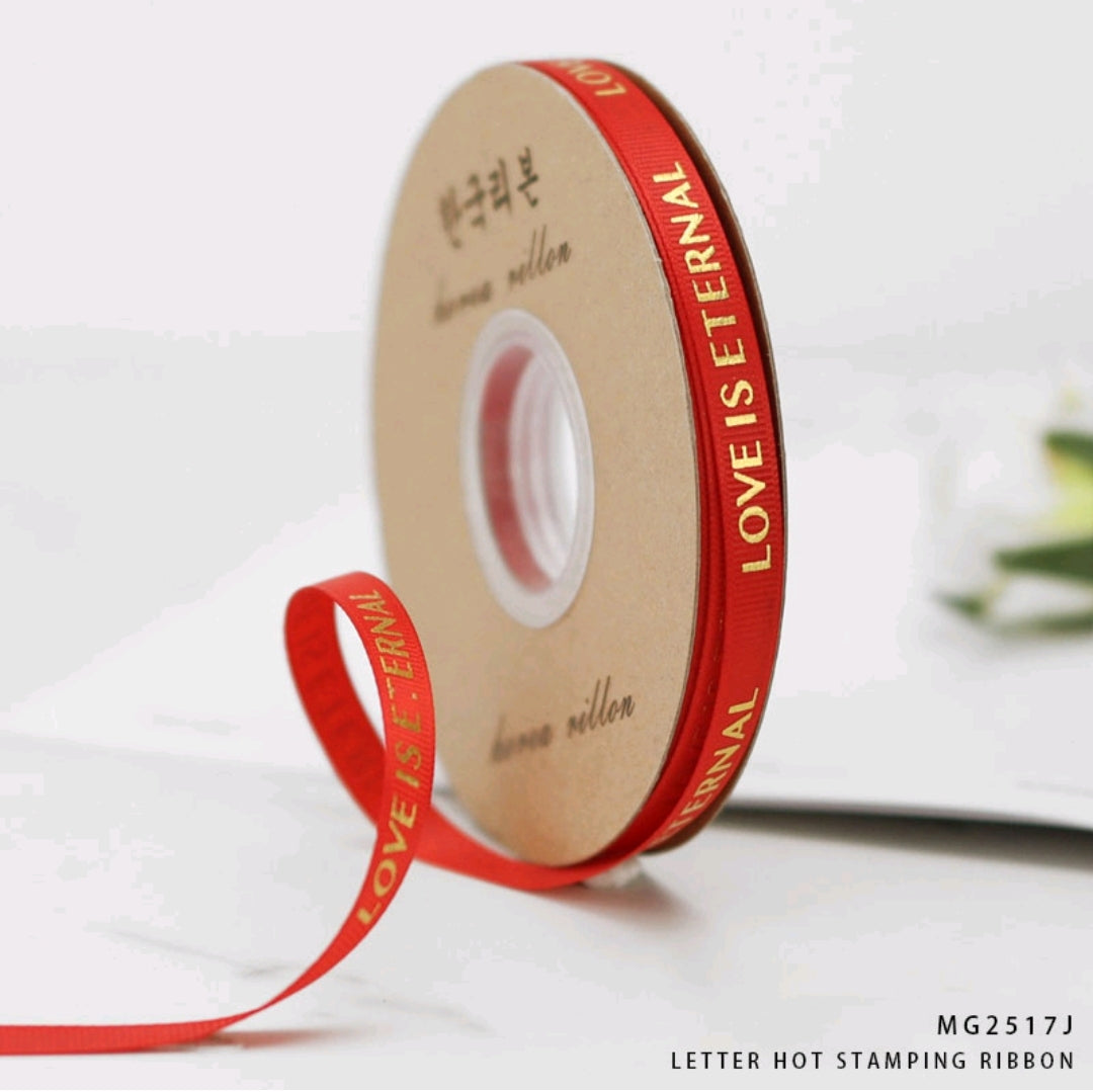 Love is Eternal Ribbon - Red