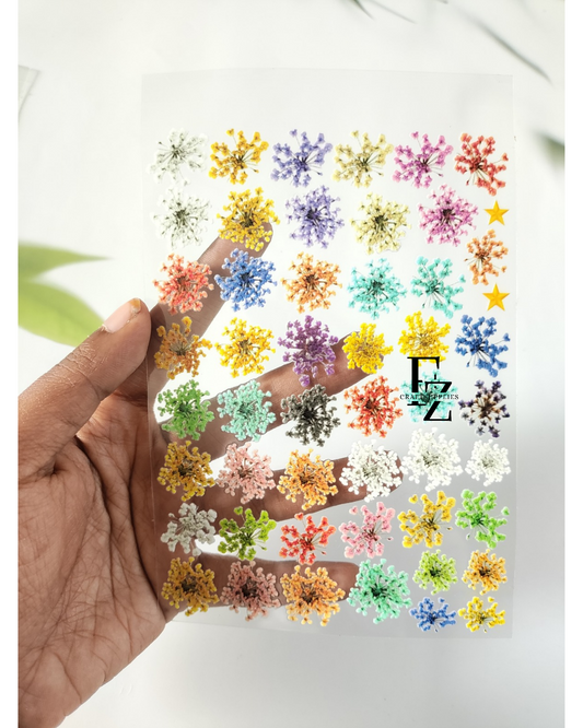 Mix Queen Anne's Lace Peel off Sticker