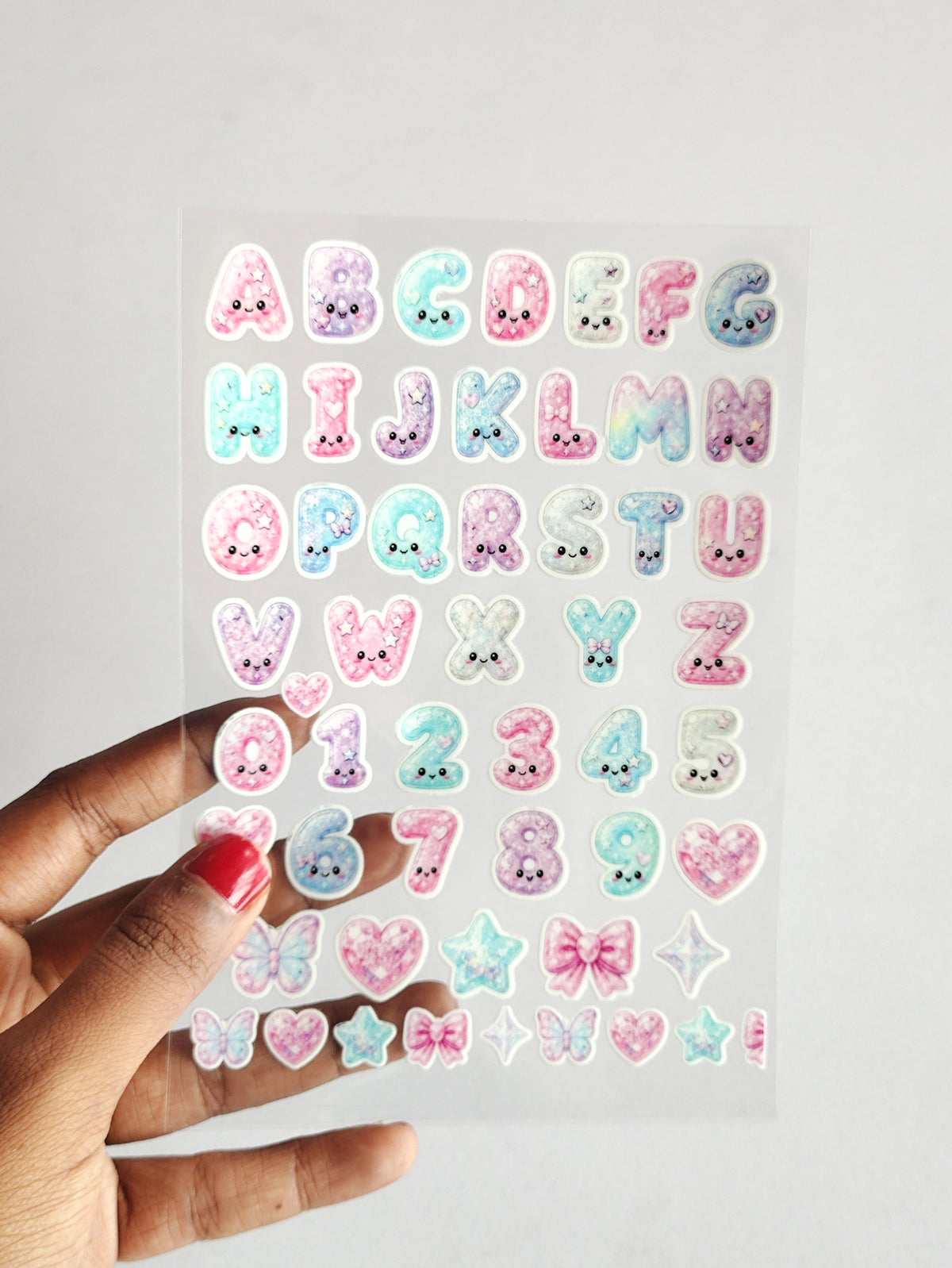 Numbers UV DTF Stickers - D92