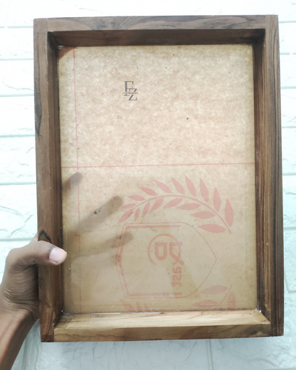 Varmala Preservation Floating Frame Teakwood - 9*12 Inches